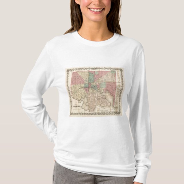 Stad av Baltimore, Maryland Tee Shirt (Framsida)