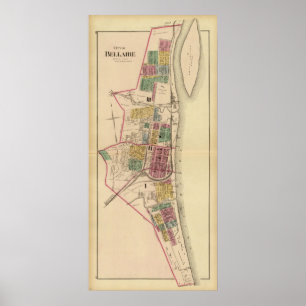 Stad av Bellaire, Ohio Poster