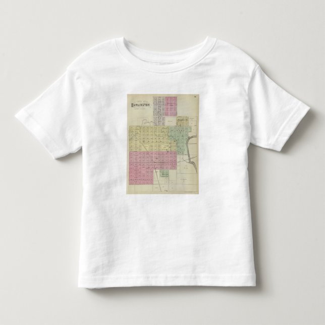 Stad av Burlington, Coffee County, Kansas T-shirt (Framsida)