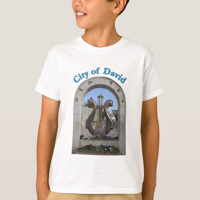 Stad av David i Jerusalem, Israel T Shirt (Framsida)
