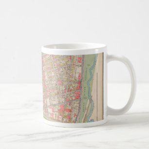 Stad av den Bronx kartan Kaffemugg