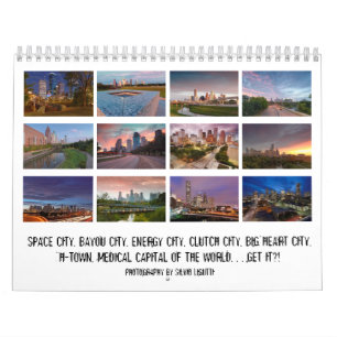 Stad av den Houston kalendern Kalender