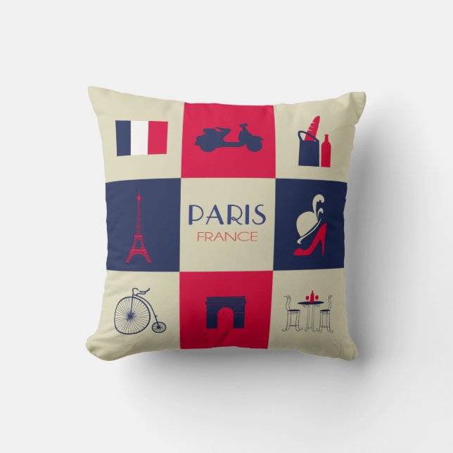 Stad av den Paris europén Kudde (Framsida)