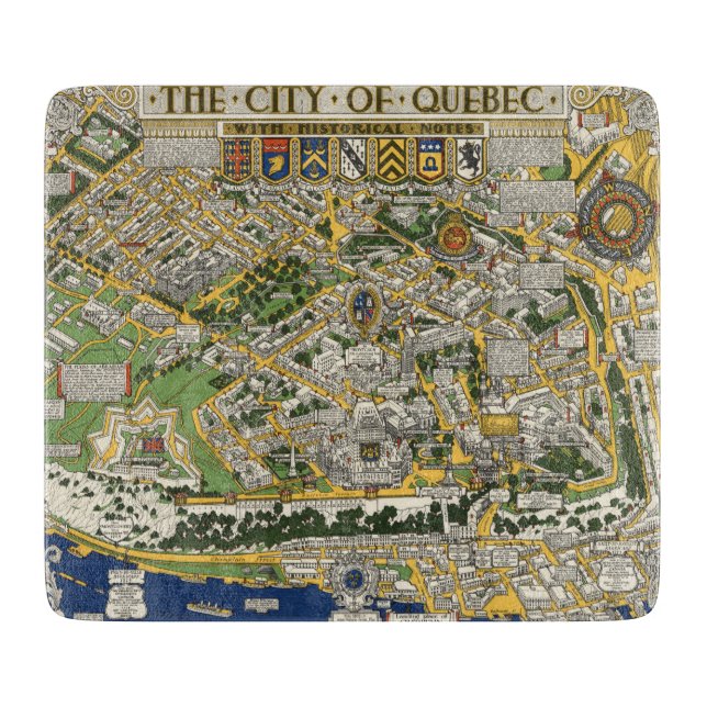 Stad av den Quebec kartan (Framsidan)