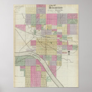 Stad av Hutchinson, Reno County, Kansas Poster