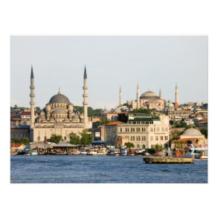 Stad av Istanbul horisont Fototryck