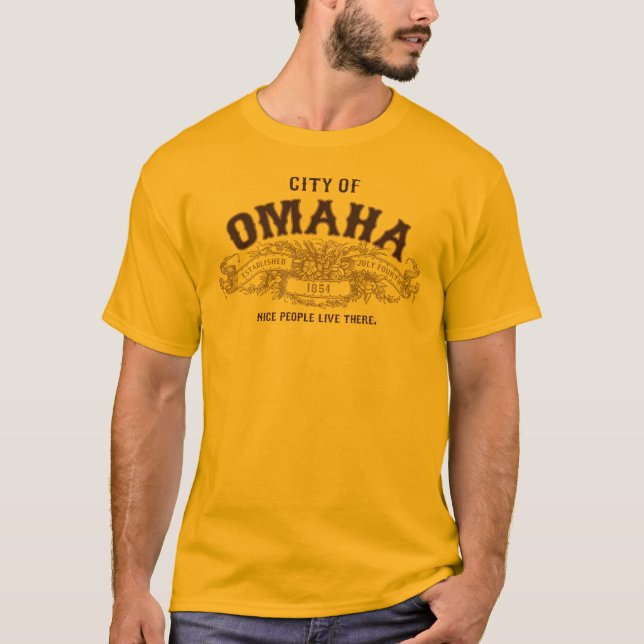 Stad av Omaha Tee (Framsida)