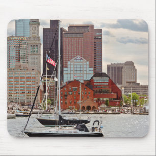 Stad - Boston Ma - Strandpromenad siluett Musmatta