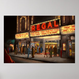 Stad - Chicago IL - Nattliv på Regal Theater Poster