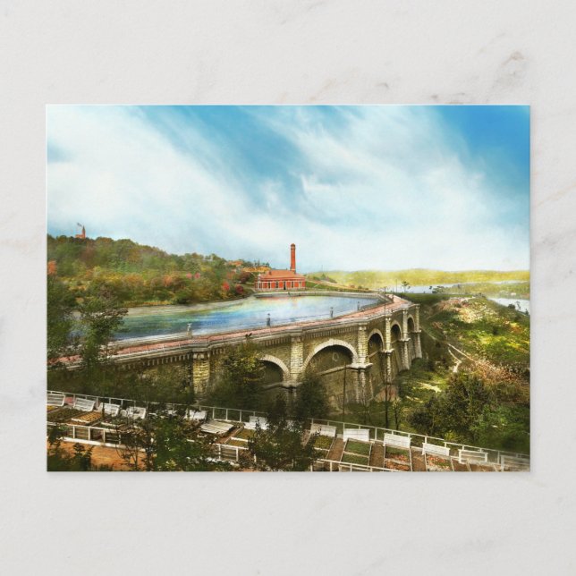 Stad Cincinnati OH - Stadens vattenförsörjning 190 Vykort (Framsida)