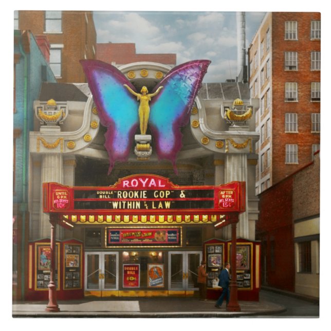 Stad - Cincinnati, OH - The Royal Theater 1939 Kakelplatta (Framsidan)