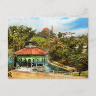 Stad Cincinnati OH - The Spring House Gazebo 1910 Vykort