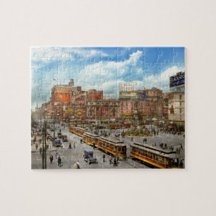 Stad - Detroit MI - motorisk stad 1917 Pussel