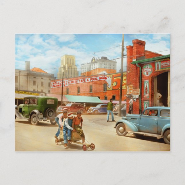 Stad - Durham, NC - Barn är barn 1940 Vykort (Framsida)