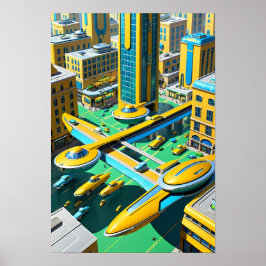 Stad i framtiden poster