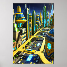 Stad i framtiden poster