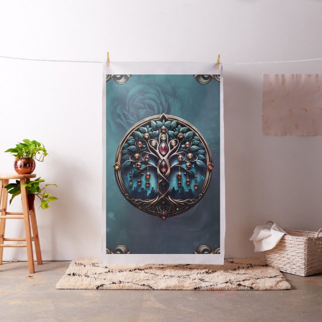 Stad i skuggan av det lyxiga livets träd. tyg (In Situ)