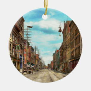 Stad - Knoxville TN - glad gata 1903 Julgransprydnad Keramik