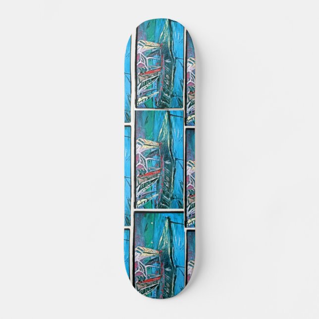 STAD LANDSKAP STÖD SKATEBOARD BRÄDA 19,5 CM (Framsida)
