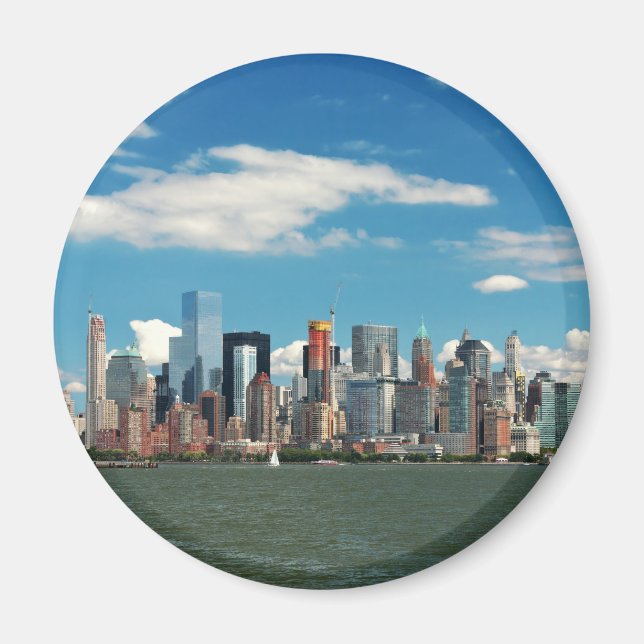 Stad - New York NY - New Yorks skyline Magnet (Framsidan)
