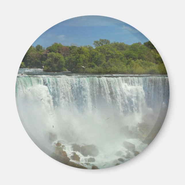 Stad - Niagara NY - De amerikanska fallen vid Niag Magnet (Framsidan)