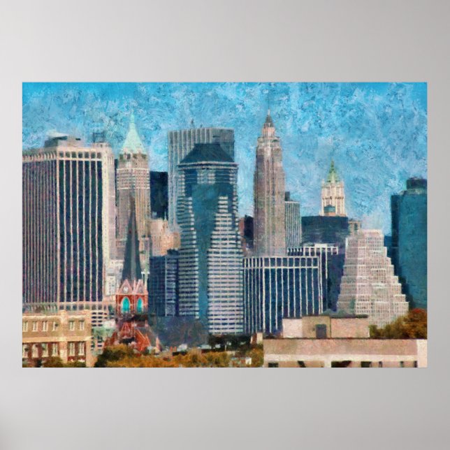 Stad - NY - En touch av staden Poster (Framsidan)