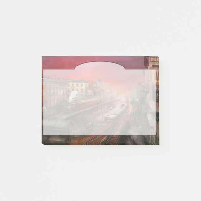 Stad - NY - Rushtrafik - 1900 Post-it Block (Framsida)