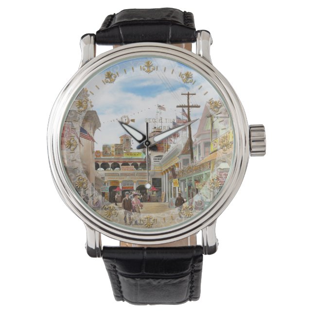 Stad - NY - The Great Steeplechase 1903 Armbandsur (Framsida)