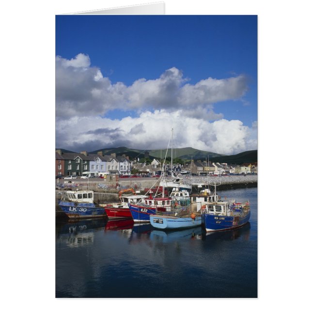 Stad och hamn, Dingle, County Kerry, Hälsningskort (Framsidan)
