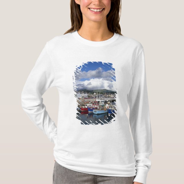 Stad och hamn, Dingle, County Kerry, Tee Shirt (Framsida)