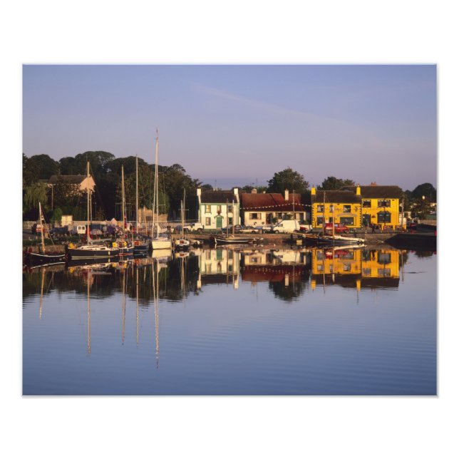 Stad och hamn, Kinvarra, County Galway, Fototryck (Framsidan)