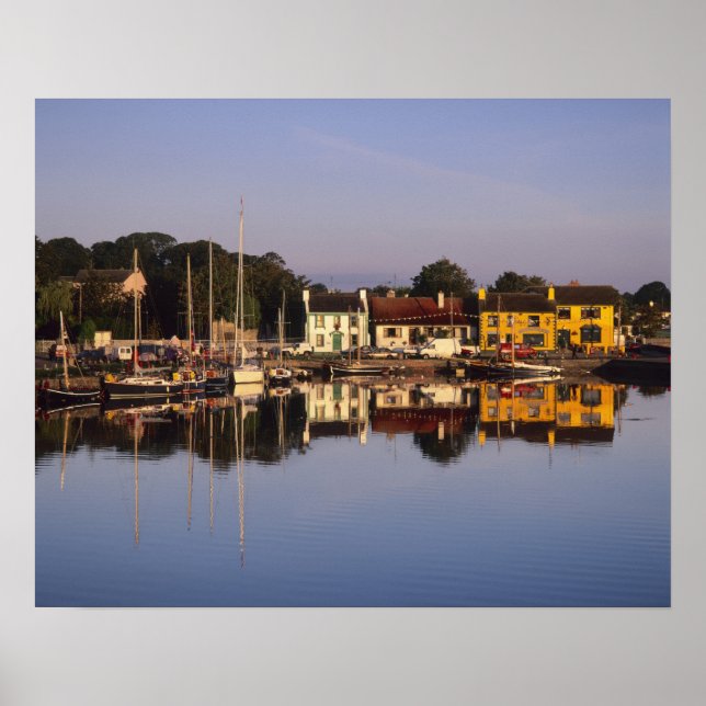 Stad och hamn, Kinvarra, County Galway, Poster (Framsidan)