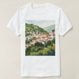 Stad på en grön kulle t shirt