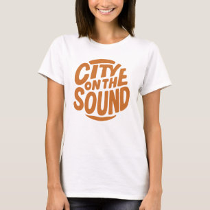 Stad på Ljud t-skjortans design, kläder ny, Urb T Shirt