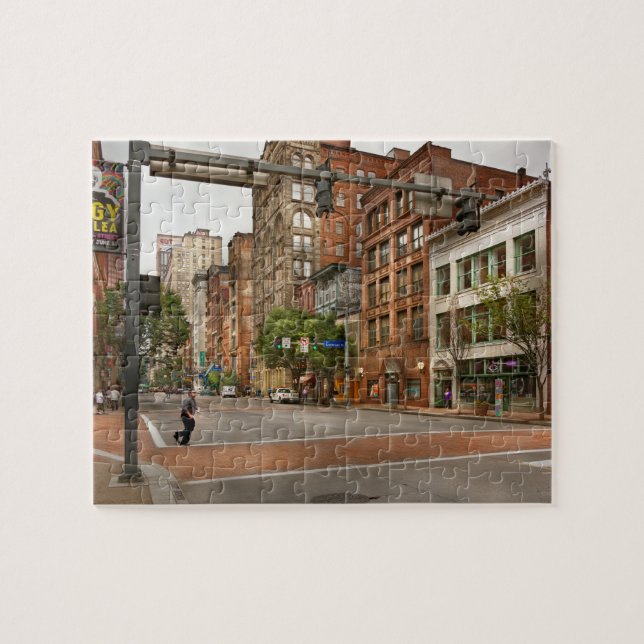 Stad - Pittsburgh PA - Försenad Pussel (Horisontell)