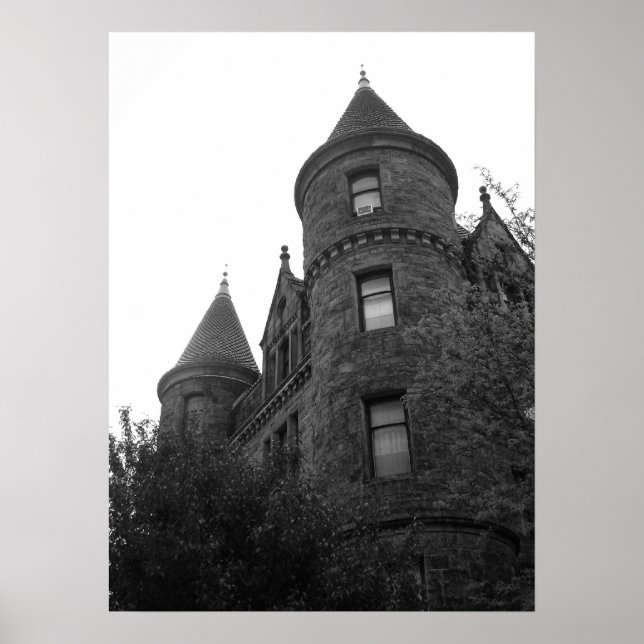 Stad svart och vit poster (Framsidan)