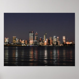 Stad under natten poster