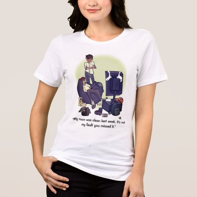 Städa Ditt Rum Kvinnor T Shirt (Framsida)