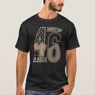 Städa på Aisle 46 Politiska amerikanska USA flagga T Shirt