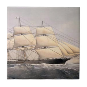Staden Adelaide Clipper frakt 1800s Kakelplatta