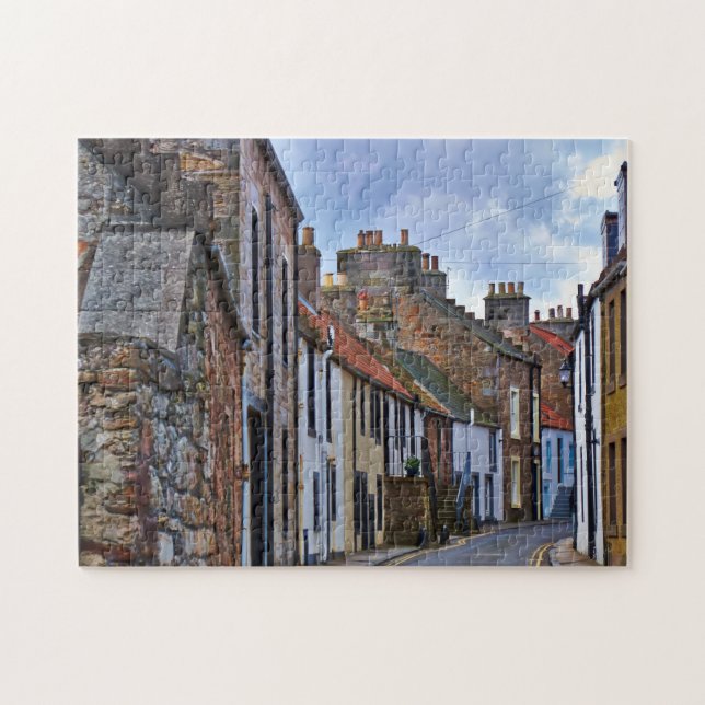 Staden Anstruther Skottland. Pussel (Horisontell)