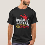 Staden är min lekplats parkour och Freerunning T Shirt<br><div class="desc">Parkour. Livet är ett djärvt äventyr eller ingenting alls. Stimulerande och motiverande talesätt för dem som kärlek parkour och freerunning. Coola och roligt för outdoorsier. Perfekt för dem som kärlekar utomhusaktiviteter och extrem idrott. Underbar julklapp och födelsedagspresent till far,  bror,  son,  barnson,  pojkvän eller vän.</div>