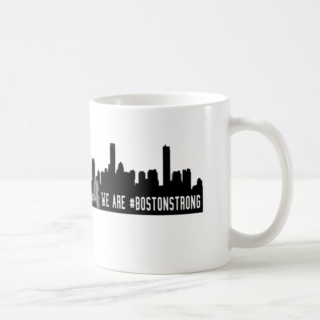 Staden är vi Boston stark #BostonStrong Kaffemugg (Höger)
