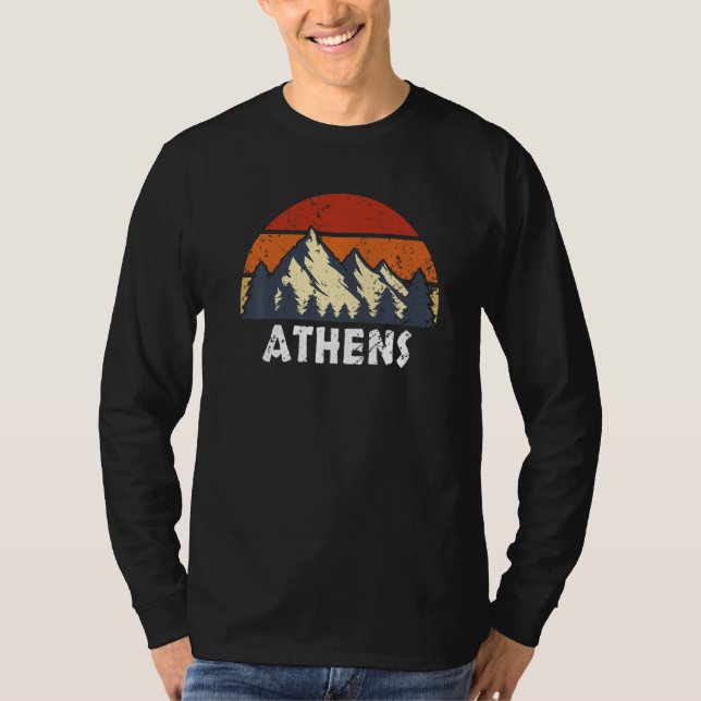 Staden Aten-antikens grekiska stad T Shirt (Framsida)