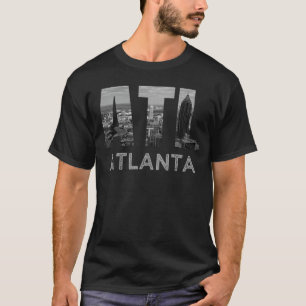 Staden Atlanta Georgia Siluett Stadsscenografi Dow T Shirt