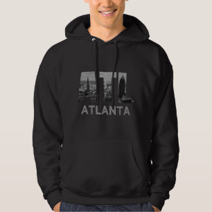 Staden Atlanta Georgia Skyline Cityscape Downtown Hoodie