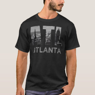 Staden Atlanta Georgia Skyline Cityscape Downtown T Shirt