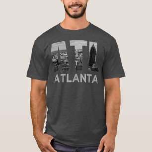 Staden Atlanta Georgia Skyline Cityscape Downtown T Shirt
