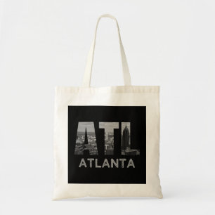 Staden Atlanta Georgia Skyline Cityscape Downtown Tygkasse