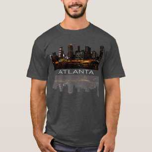 Staden Atlanta Nightlife Georgia Skyline Cityscap T Shirt